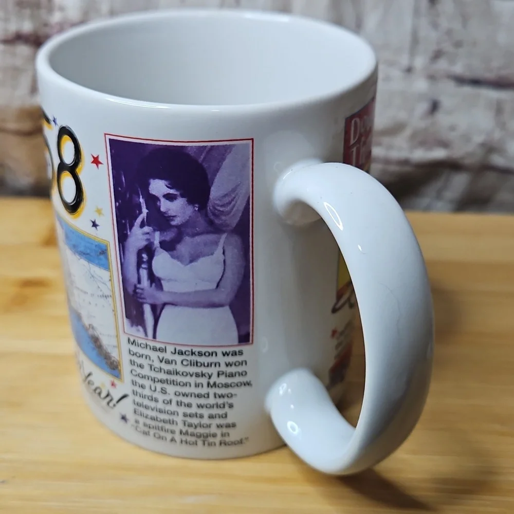 1958 A Banner Year Mug Cup EUC1945 A Banner Year Mug‎ Cup EUC